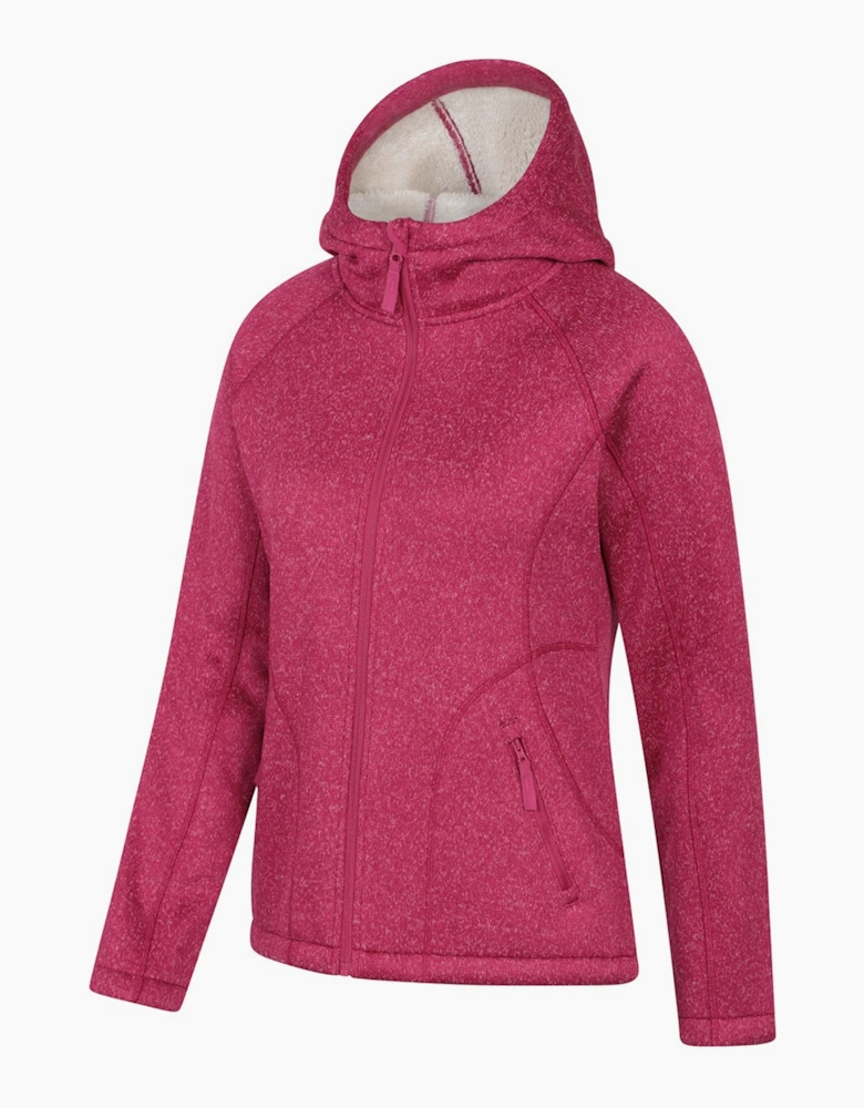 Womens/Ladies Nevis Faux Fur Lined Full Zip Hoodie