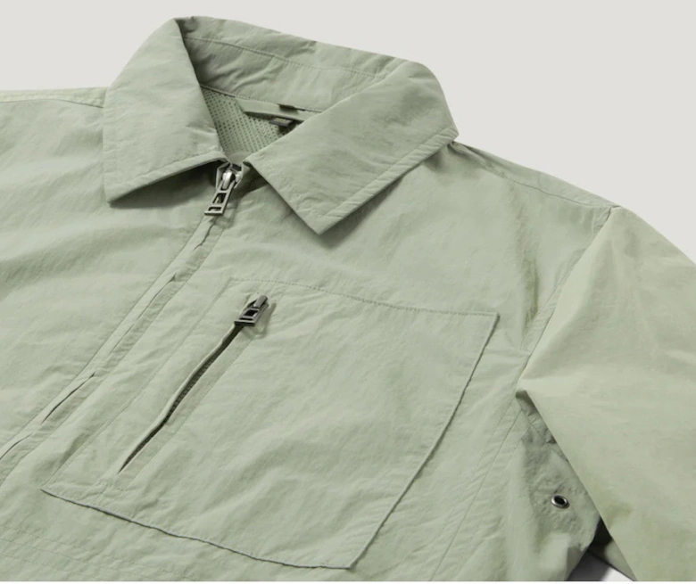 Grid Overshirt Lichen