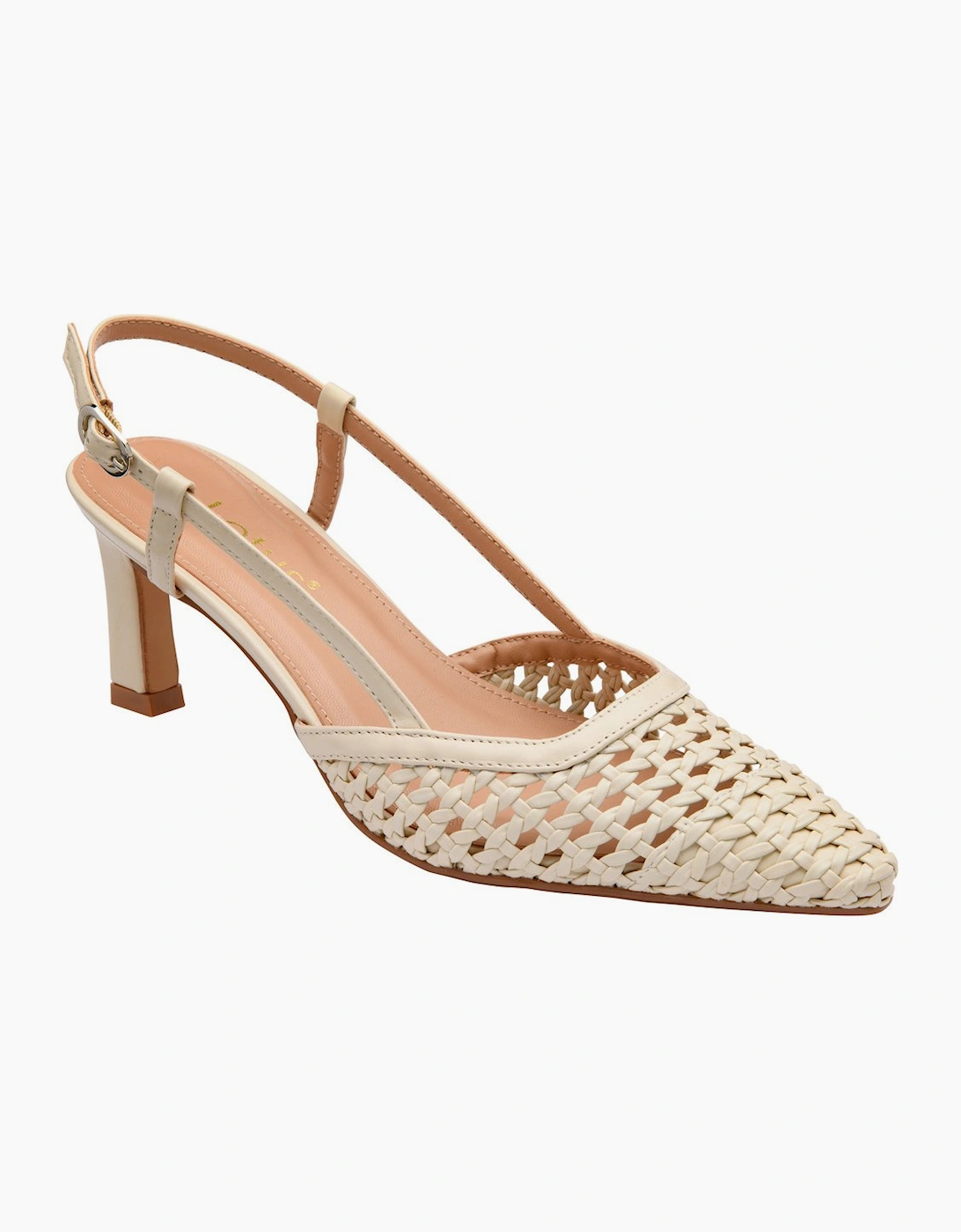 Lotus Women's Bone Synth Livia Slingback Open Courts - Size: 7