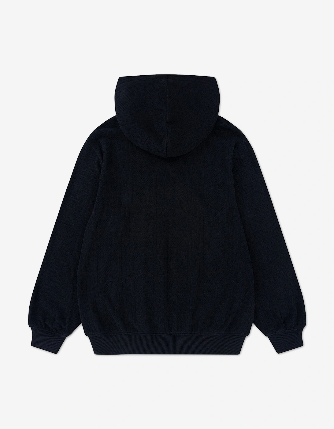 Jordan Boys Holiday Cable Knit Hoodie in Black