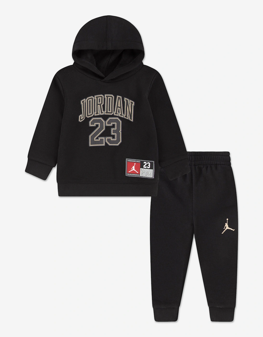 Jordan Kids Jersey Pack PO Tracksuit in Black - Size: 24 months