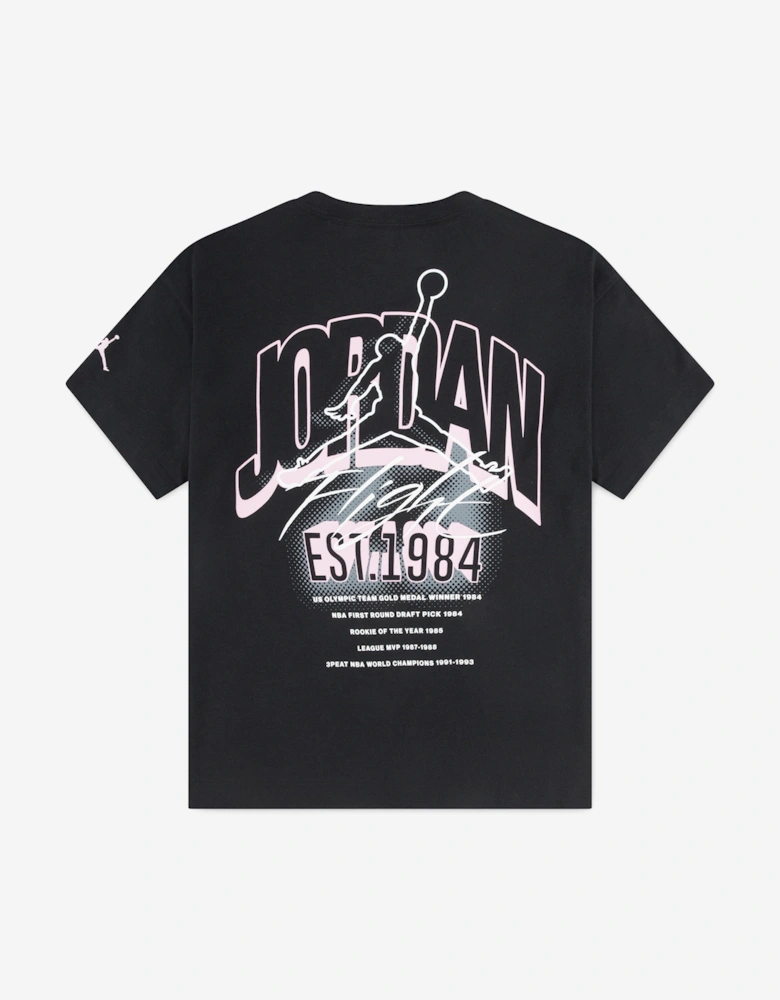 Jordan Girls MJ Back Stretch T-Shirt in Black