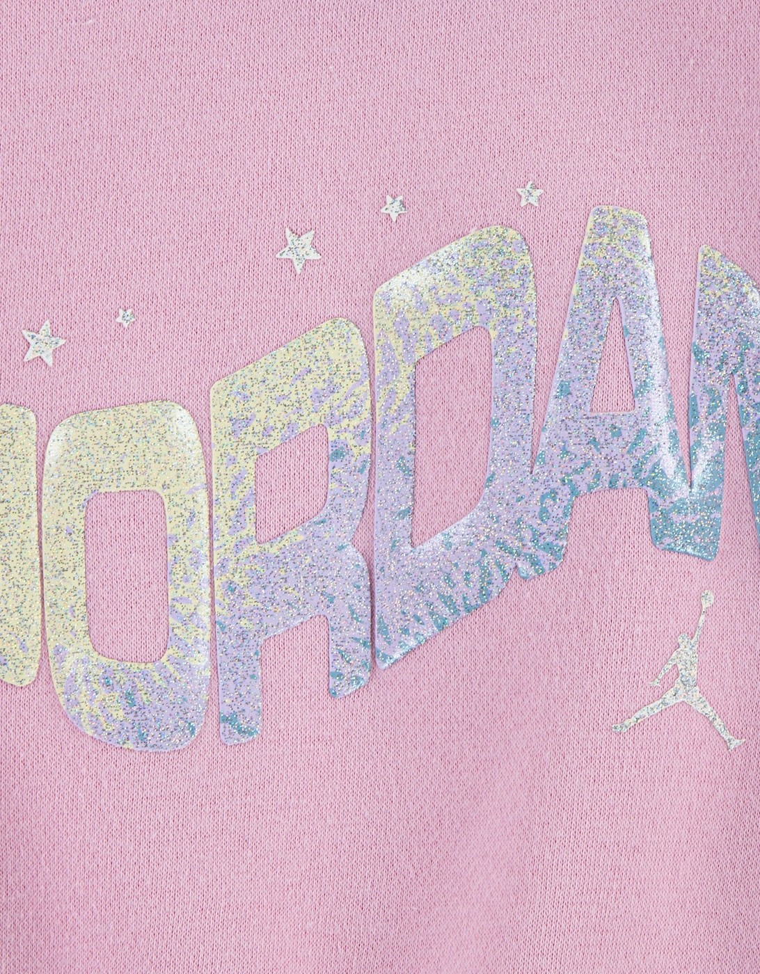 Jordan Girls Jumpman Club Bubble Fleece Tracksuit in Pink