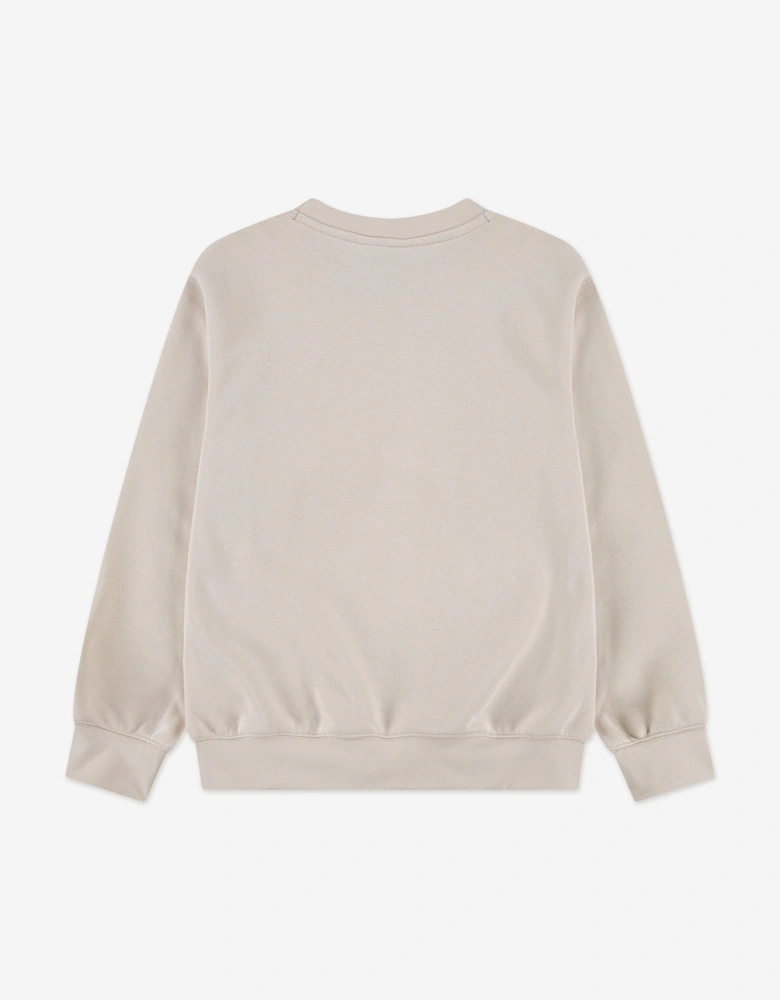 Jordan Girls MJ Brooklyn Fleece Sweatshirt in Brown