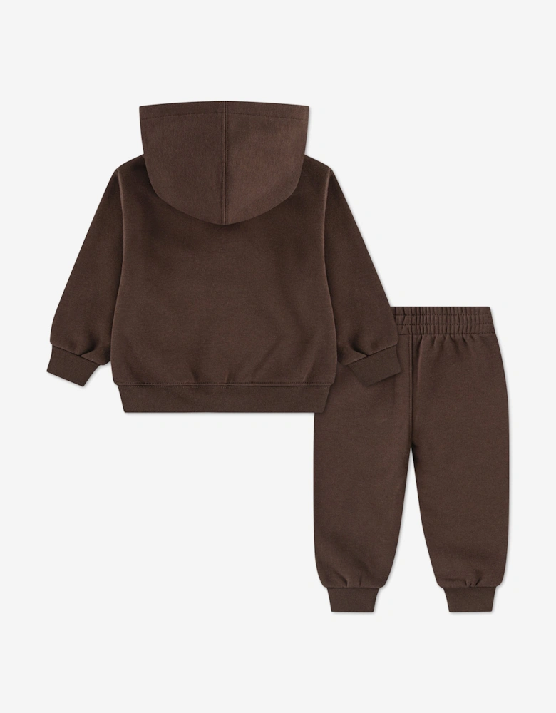 Jordan Kids MJ Brooklyn Fleece PO Tracksuit in Brown
