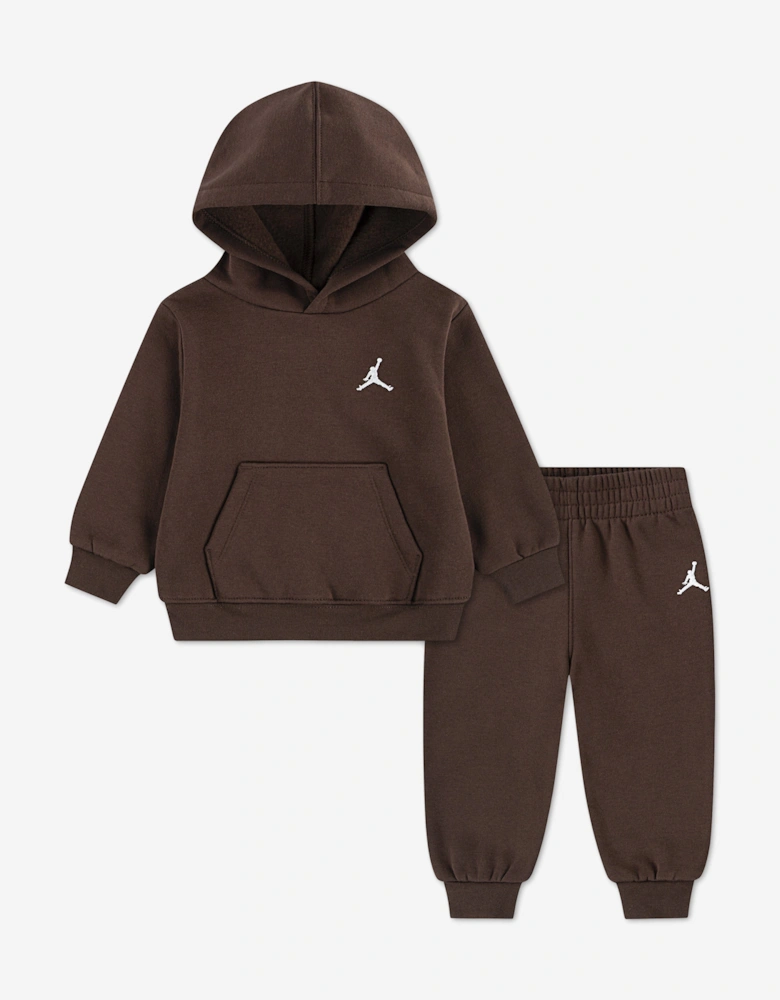Jordan Kids MJ Brooklyn Fleece PO Tracksuit in Brown