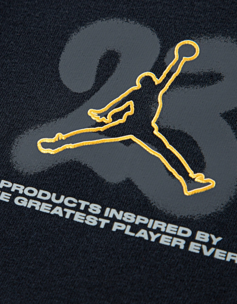 Jordan Boys 23 Throw Up T-Shirt in Black