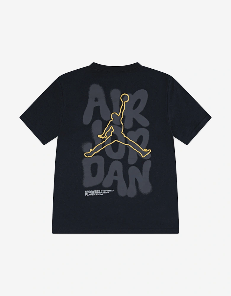 Jordan Boys 23 Throw Up T-Shirt in Black