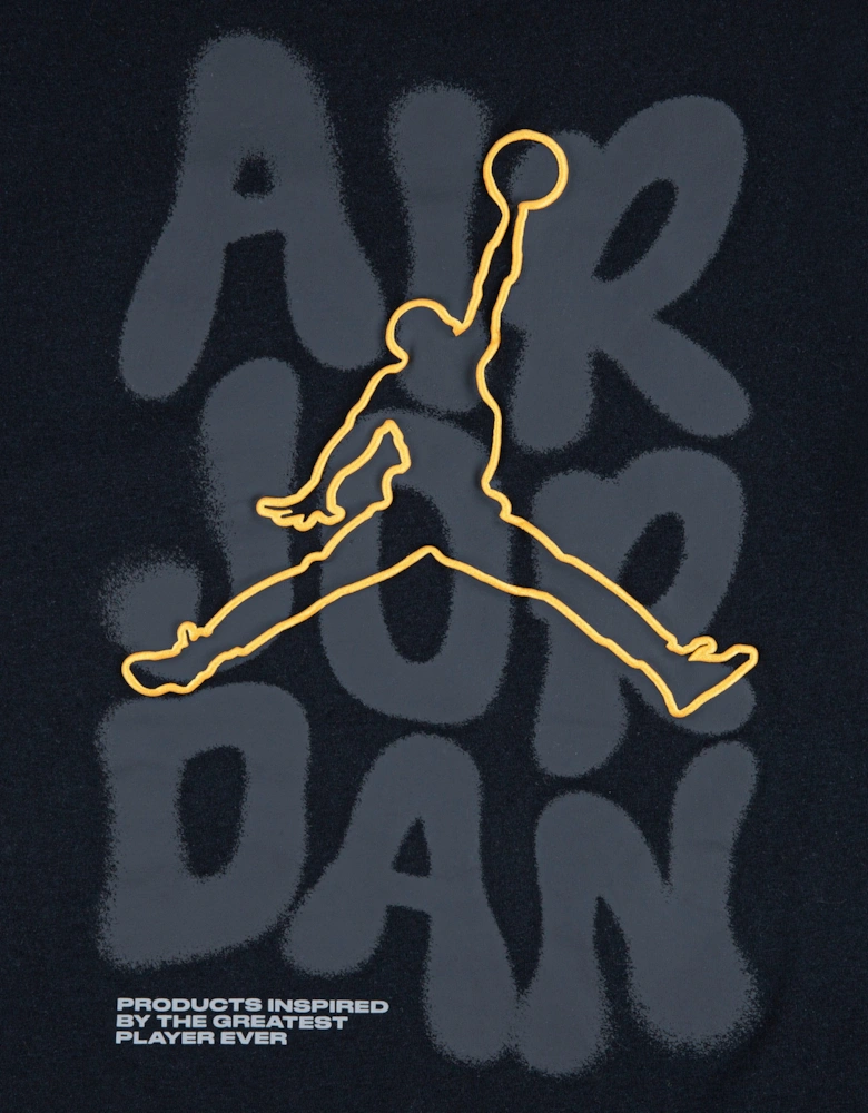 Jordan Boys 23 Throw Up T-Shirt in Black