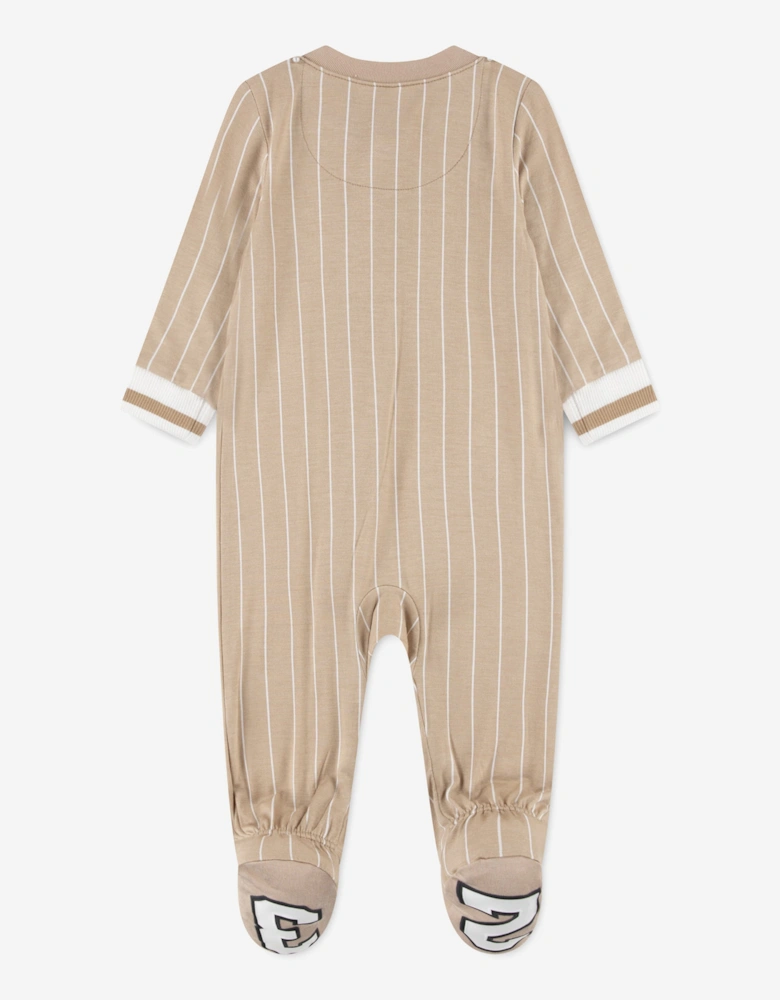 Jordan Baby 23 Jersey Coverall in Brown
