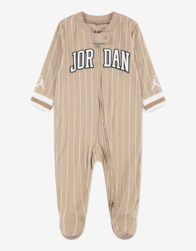 Jordan Baby 23 Jersey Coverall in Brown