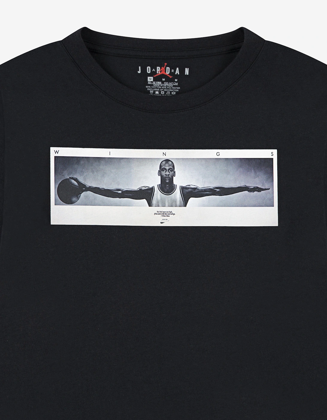 Jordan Boys Wings T-Shirt in Black