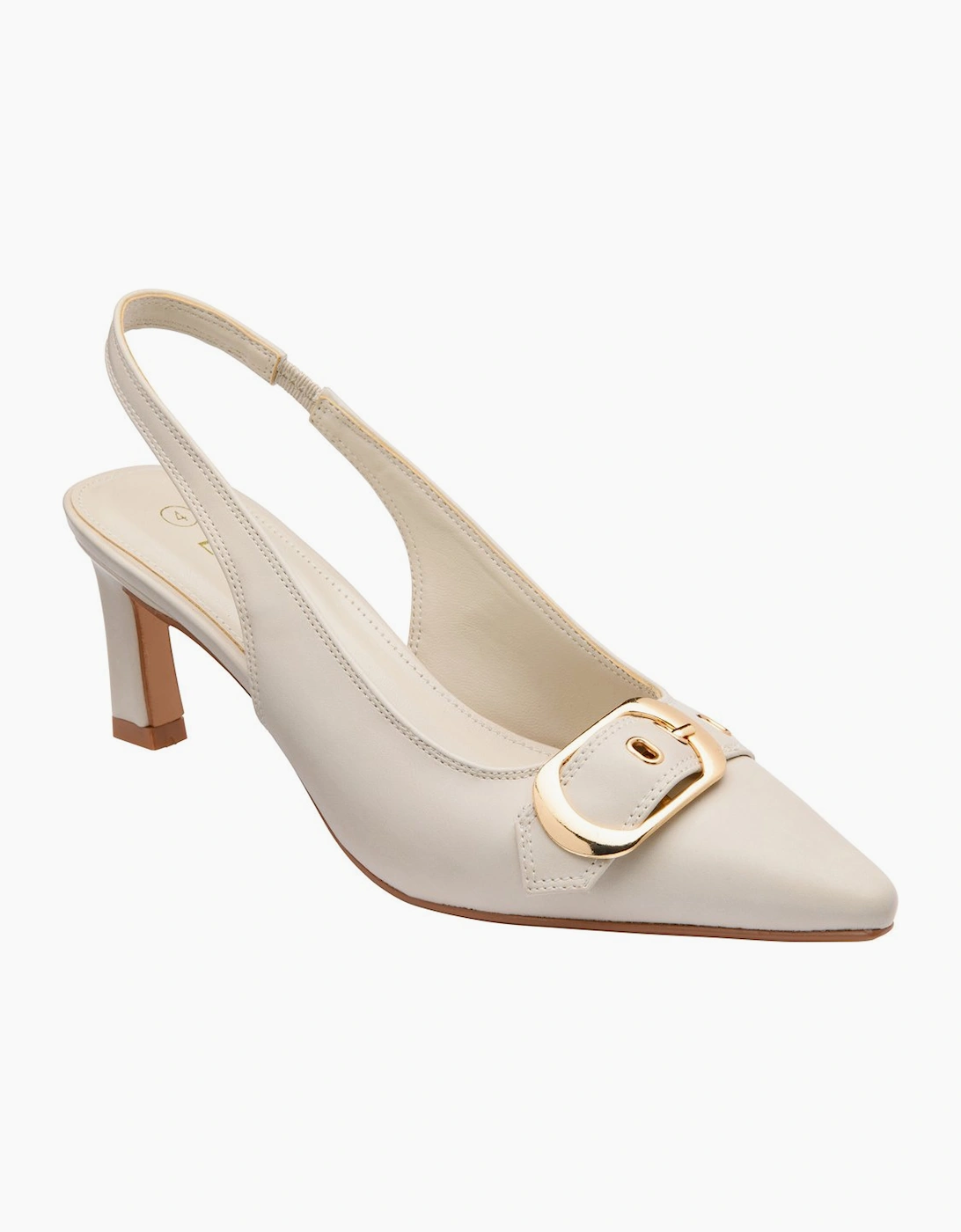 Lotus Women's Nude Synth Rida Slingback Court Shoes - Size: 6