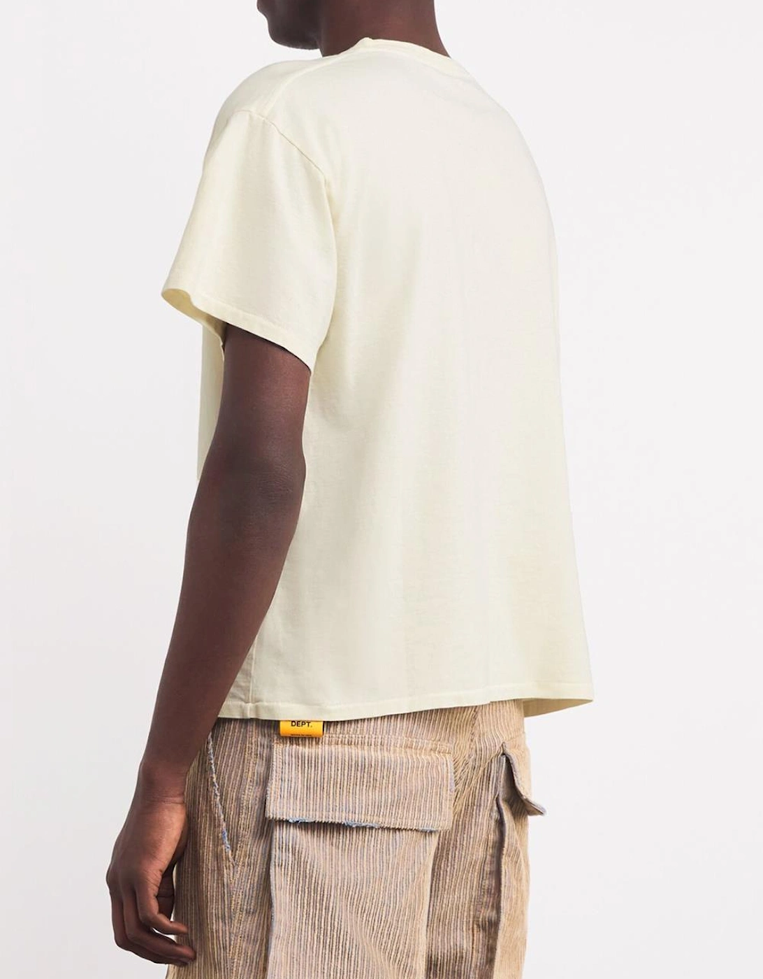 Chateau Josué Script Logo T-Shirt in Cream