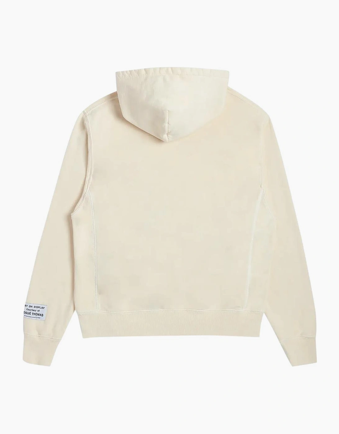 Upside Down Logo Hoodie in Beige