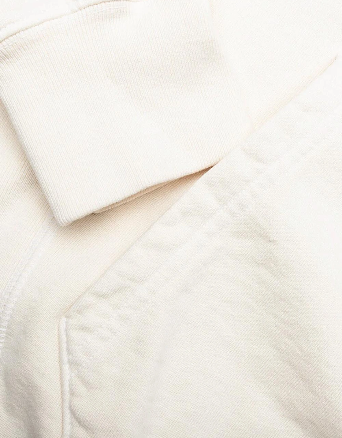 Upside Down Logo Hoodie in Beige