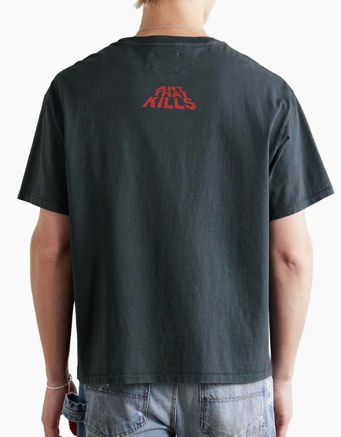 Introvert/Extrovert Reversible T-Shirt in Black