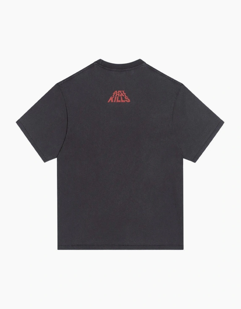 Introvert/Extrovert Reversible T-Shirt in Black