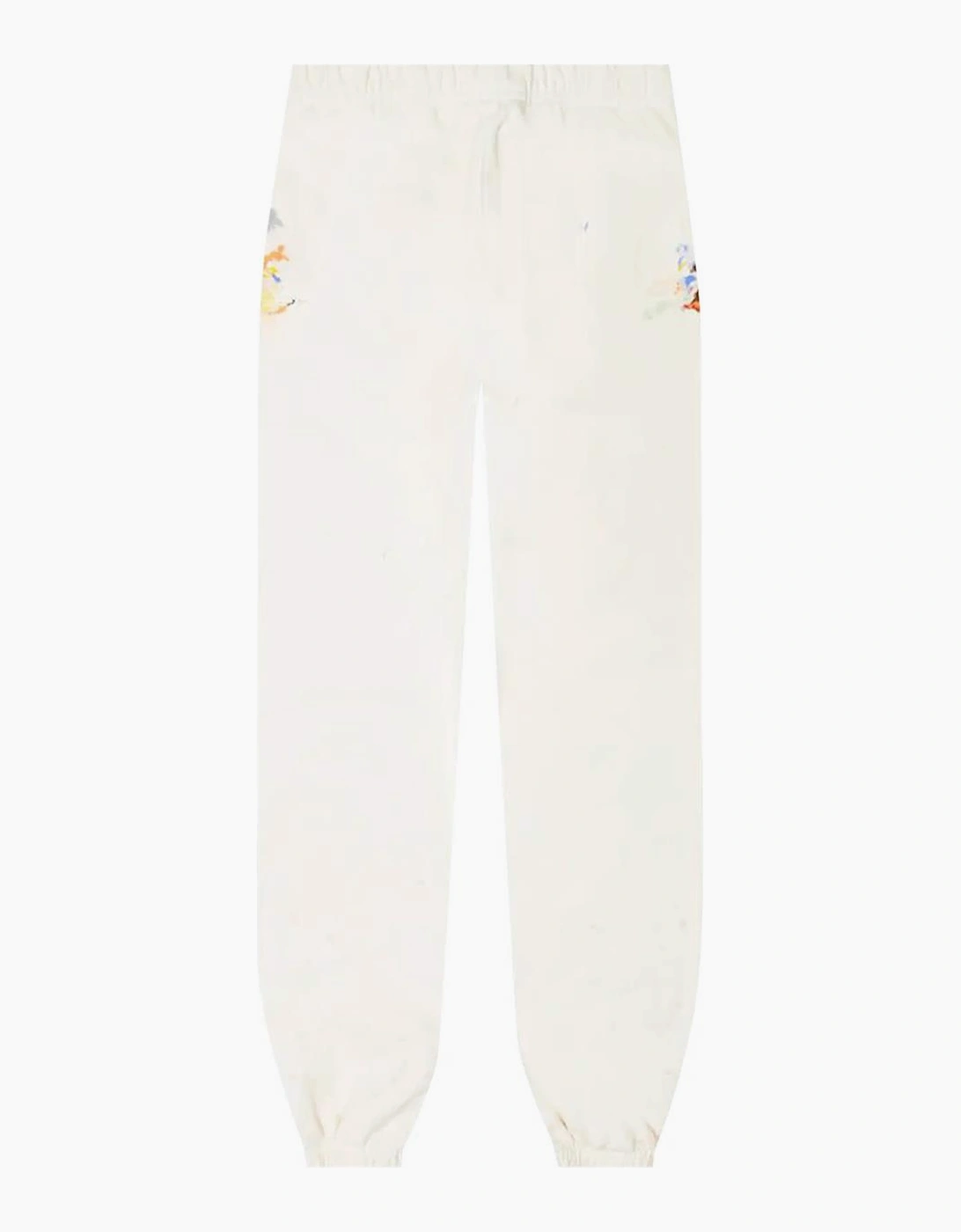 GD Logo Hand Painted Joggers in White
