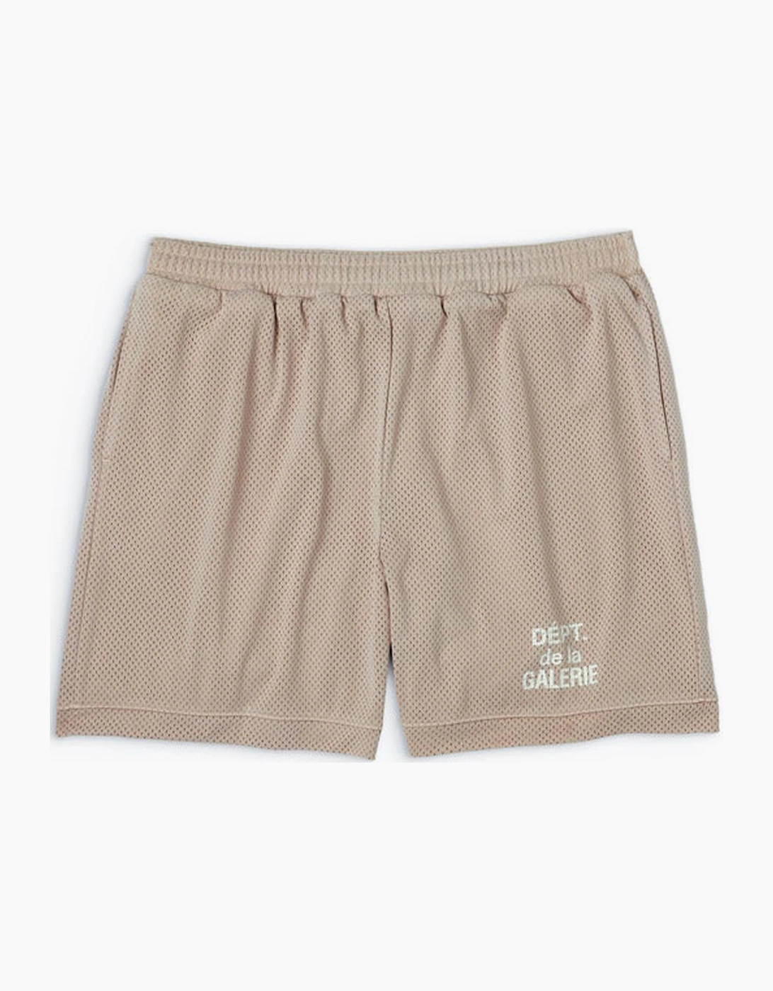French Logo Mesh Shorts in Tan, 3 of 2