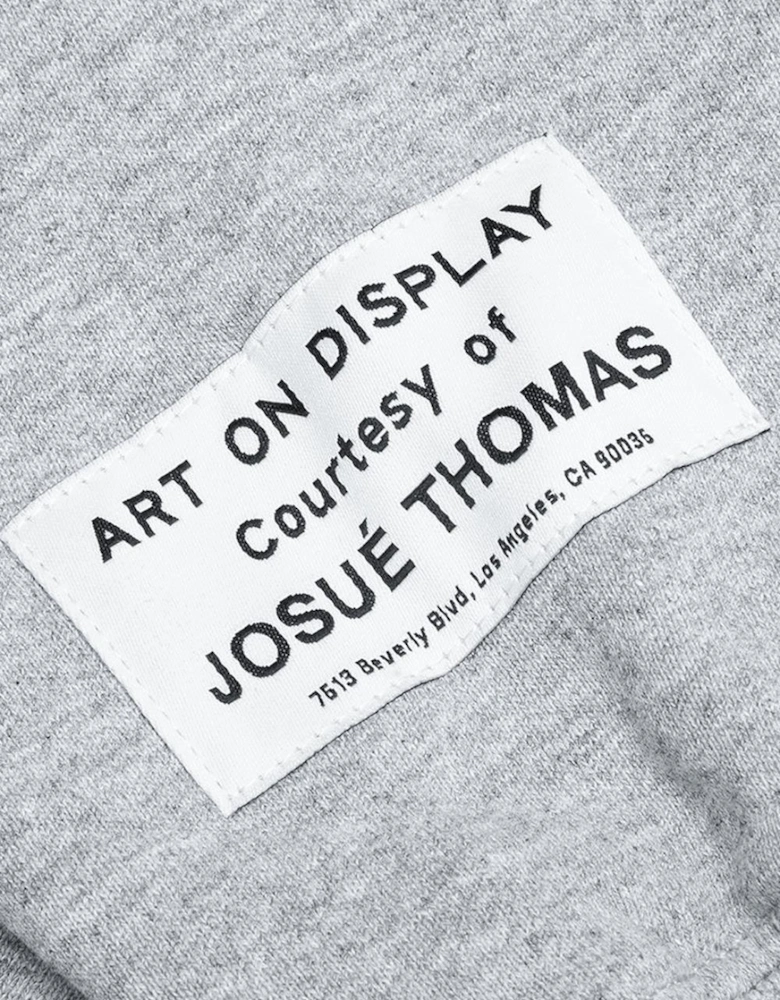 Centre Logo Hoodie in Heather Grey