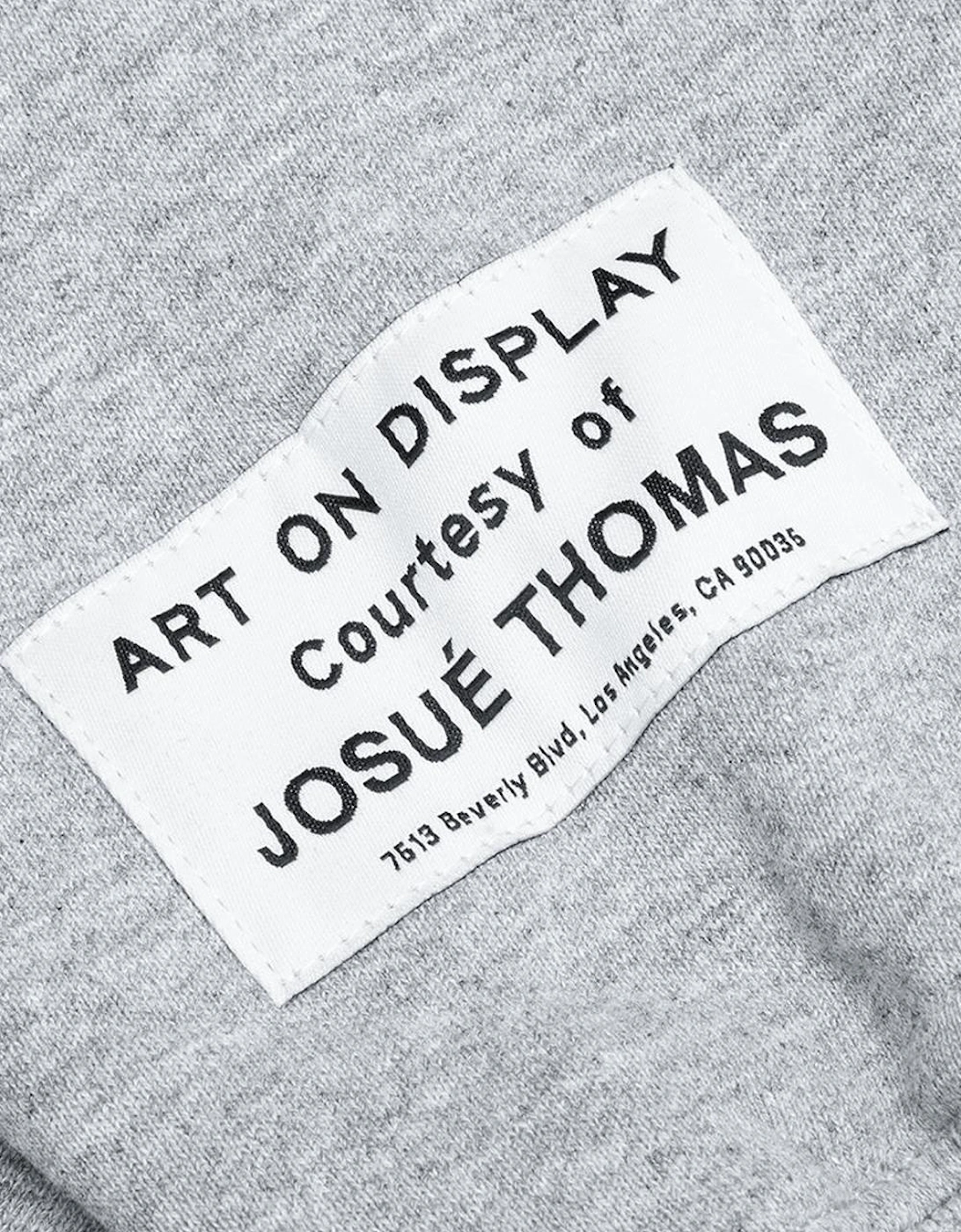 Centre Logo Hoodie in Heather Grey