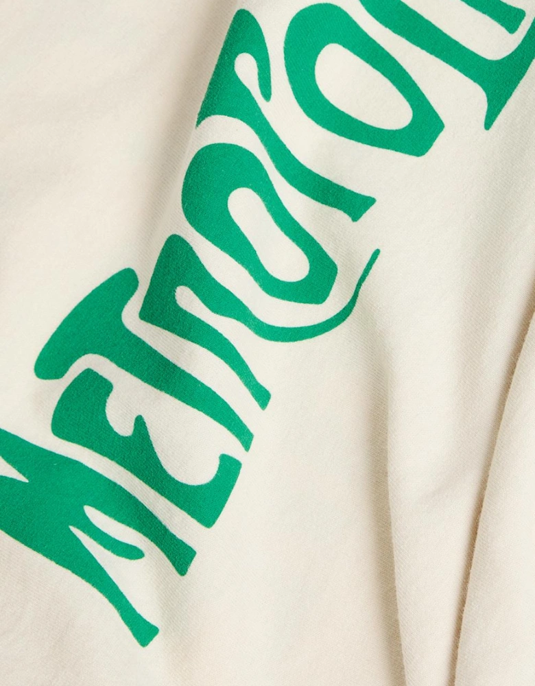 Metropolitan Logo T-Shirt in Cream