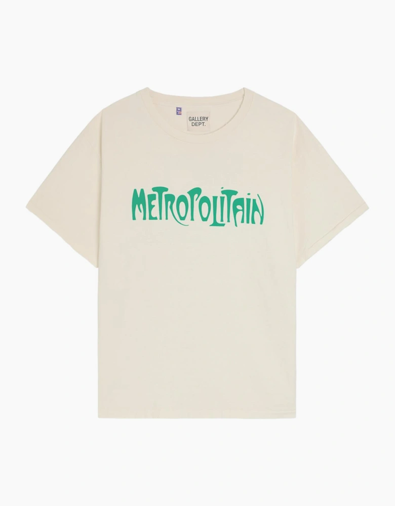 Metropolitan Logo T-Shirt in Cream