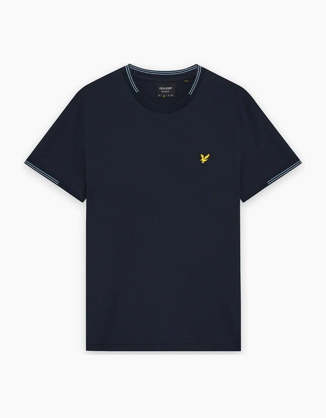 Lyle And Scott Men's Navy Lyle & Scott Fine Tipped T-Shirt Dark  44 Xxl