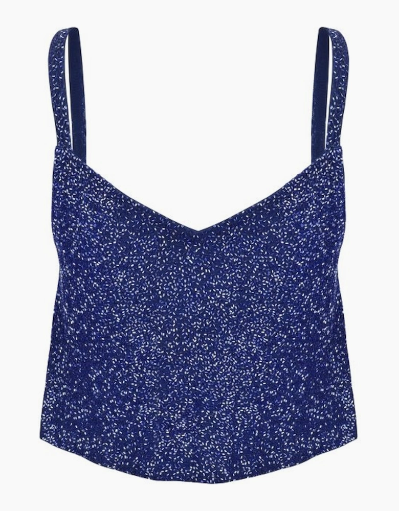 Fish Hand Beaded Top Multi Color