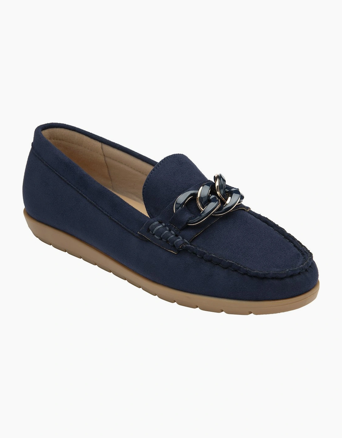 Lotus Women's Navy Coma Loafers Colour: : Size 3 - Image 3