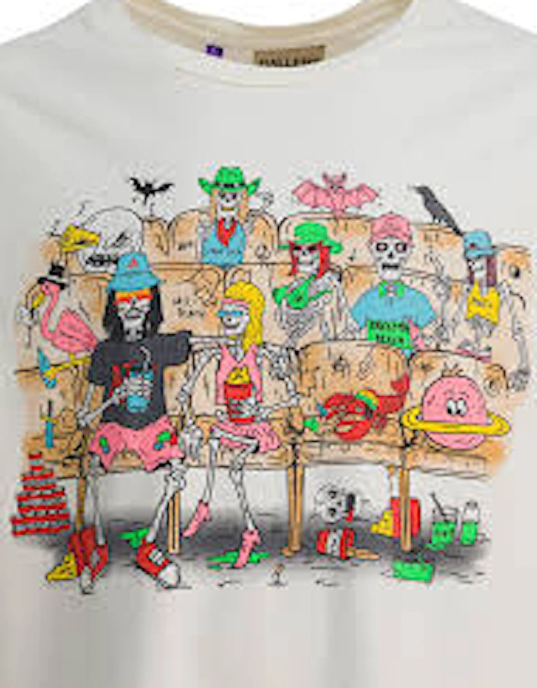 Skeleton Beach Theater Tee Light Archival White