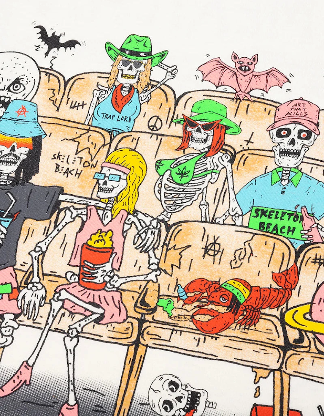 Skeleton Beach Theater Tee Light Archival White