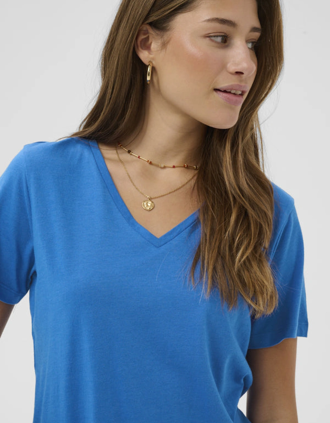 Naia T shirt in palace blue