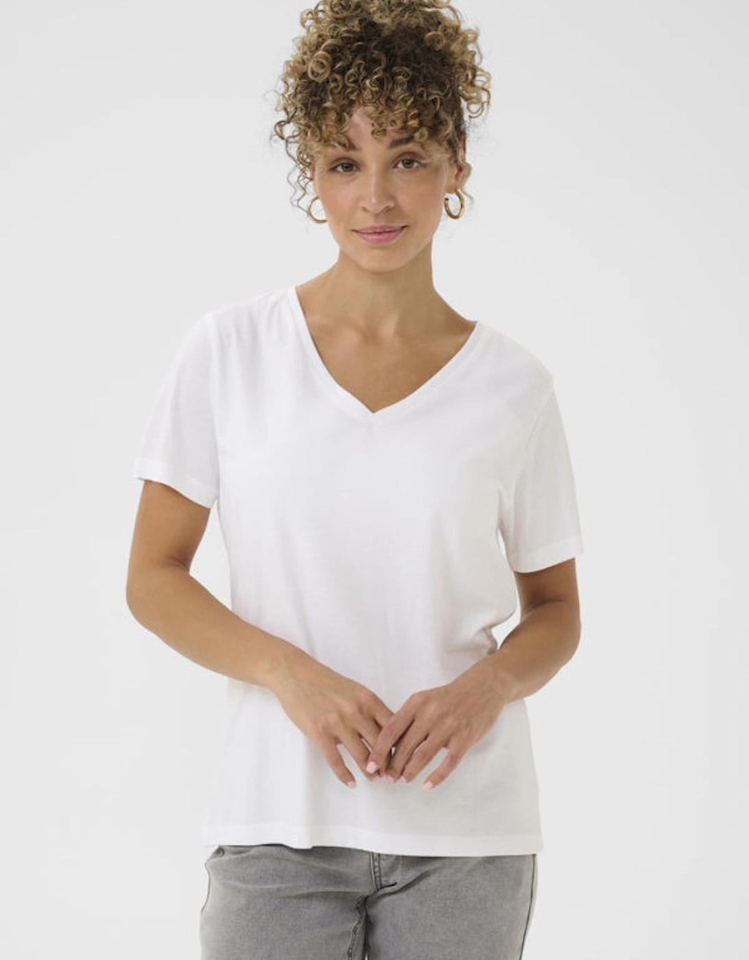 Naia T shirt in chalk, 6 of 5