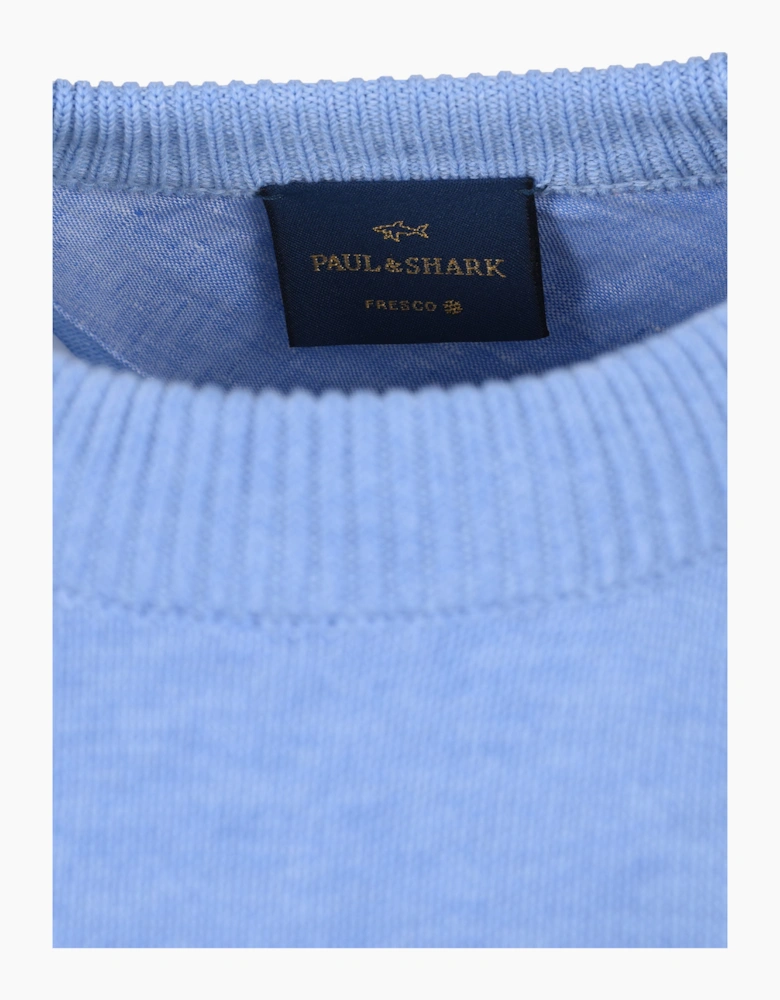 CREW NECK KNITWEAR LIGHT BLUE