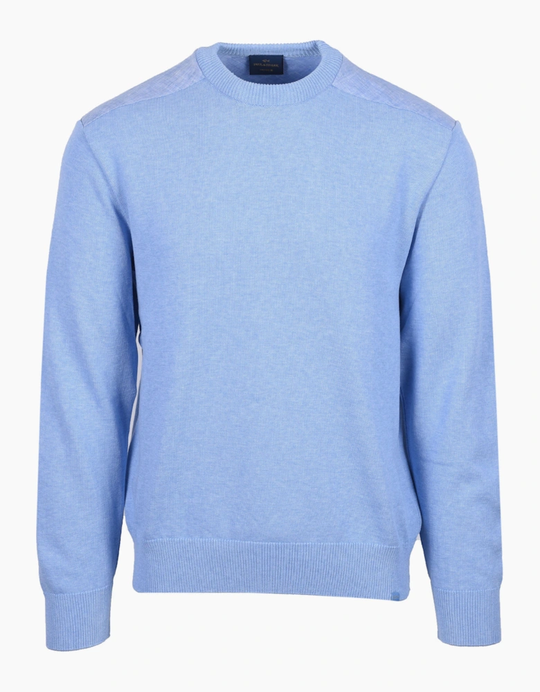 CREW NECK KNITWEAR LIGHT BLUE