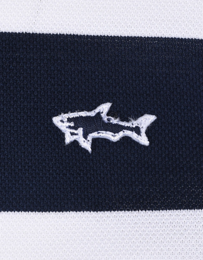 POLO NAVY/WHITE STRIPE