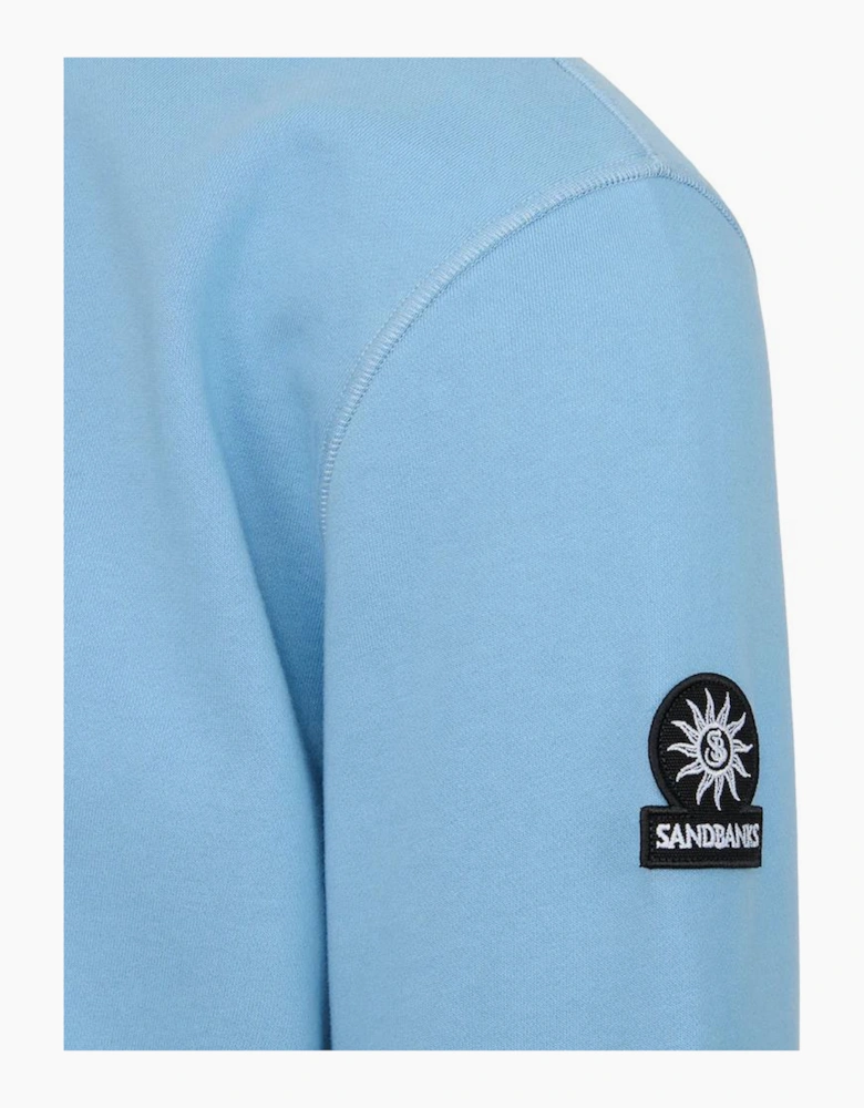 Badge Logo Sweatshirt S1-26 Dusty Blue