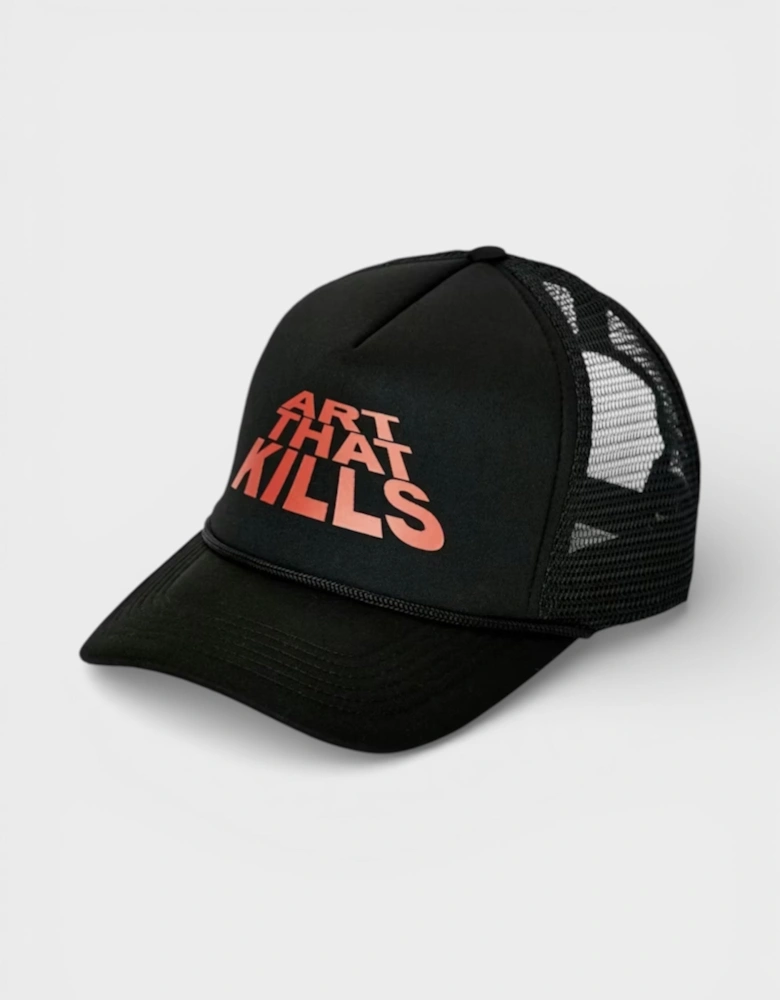 ATK Stack Logo Trucker Black