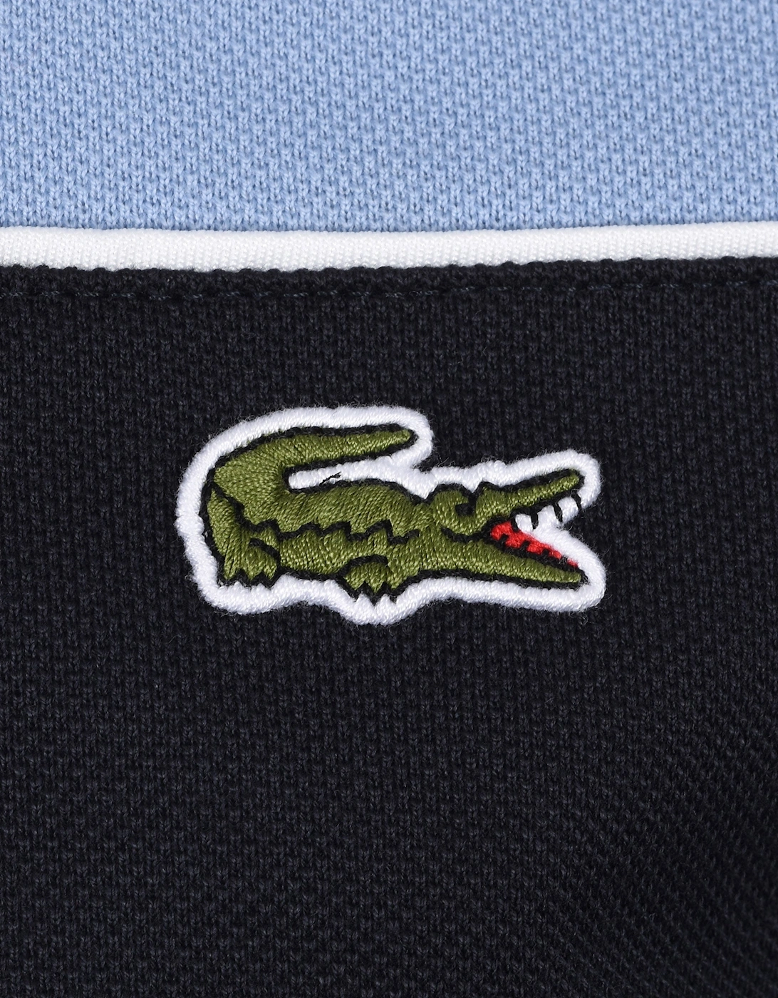 COLOUR BLOCK POLO SHIRT BLUE/NAVY