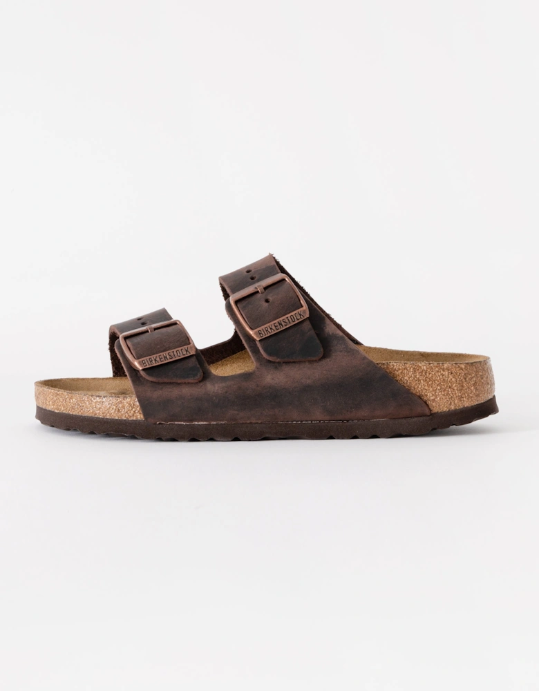 Soft Footbed Womens Oiled Leather Sandals - Habana