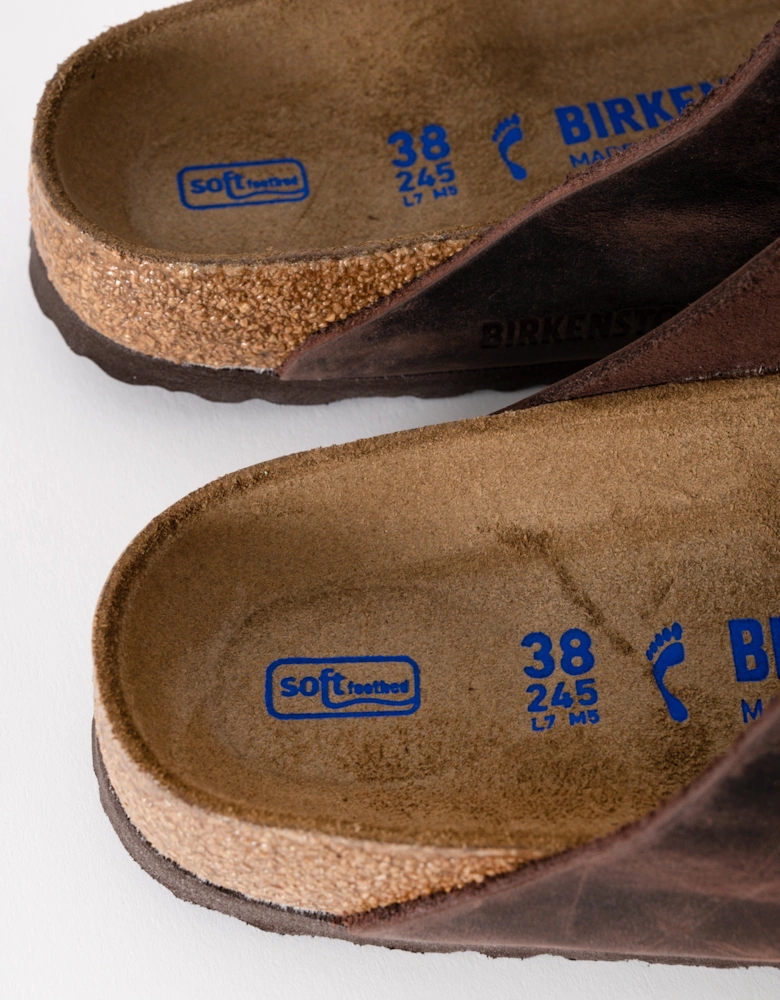 Soft Footbed Womens Oiled Leather Sandals - Habana