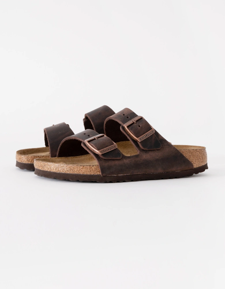 Soft Footbed Womens Oiled Leather Sandals - Habana