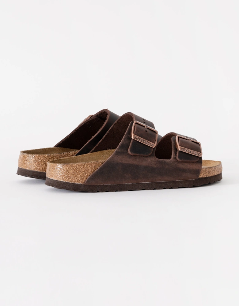 Soft Footbed Womens Oiled Leather Sandals - Habana