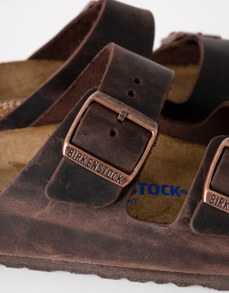 Soft Footbed Womens Oiled Leather Sandals - Habana