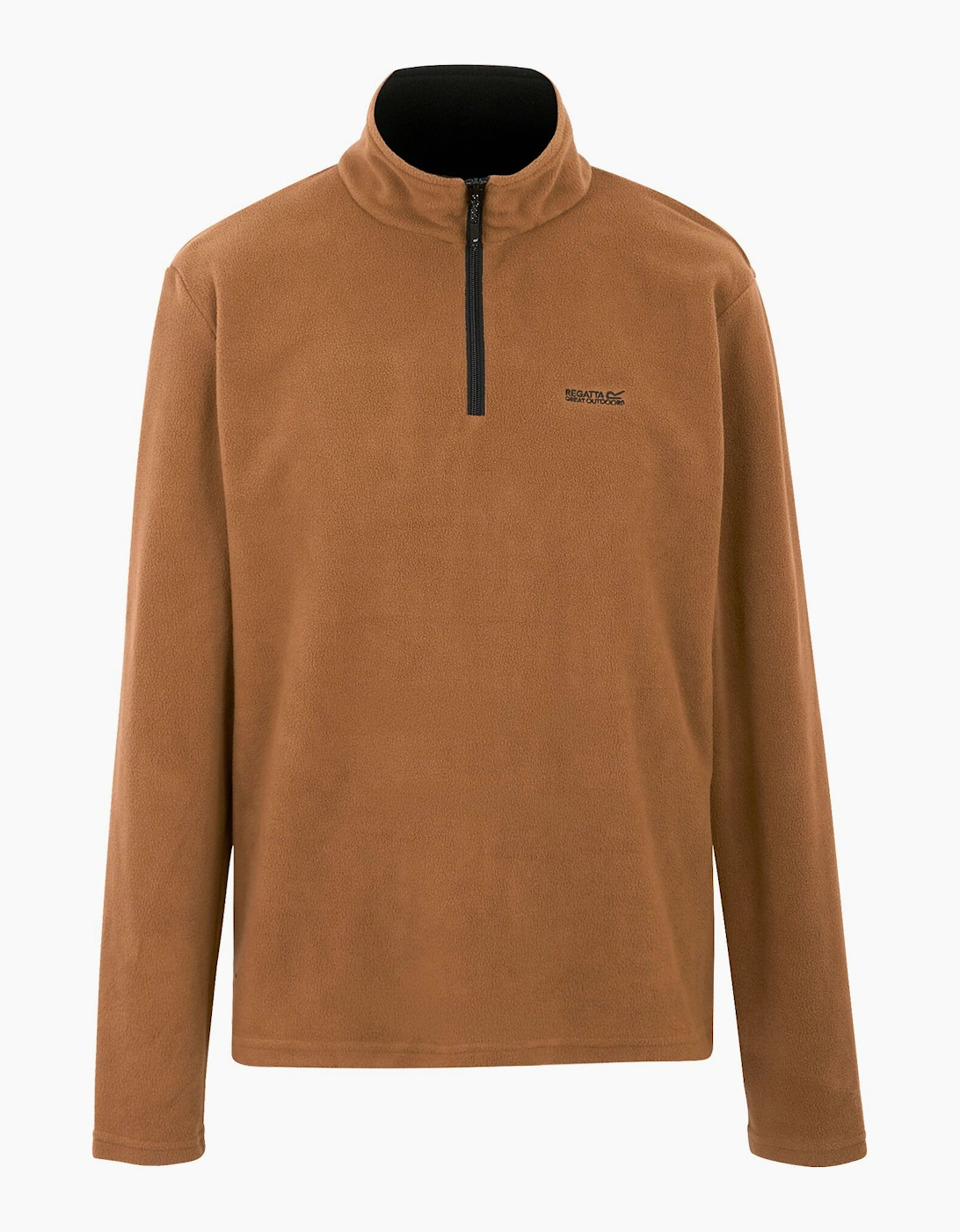 Men's Regatta Great Outdoors Mens Thompson Half Zip Fleece Top - Nut Brown - Size: XL