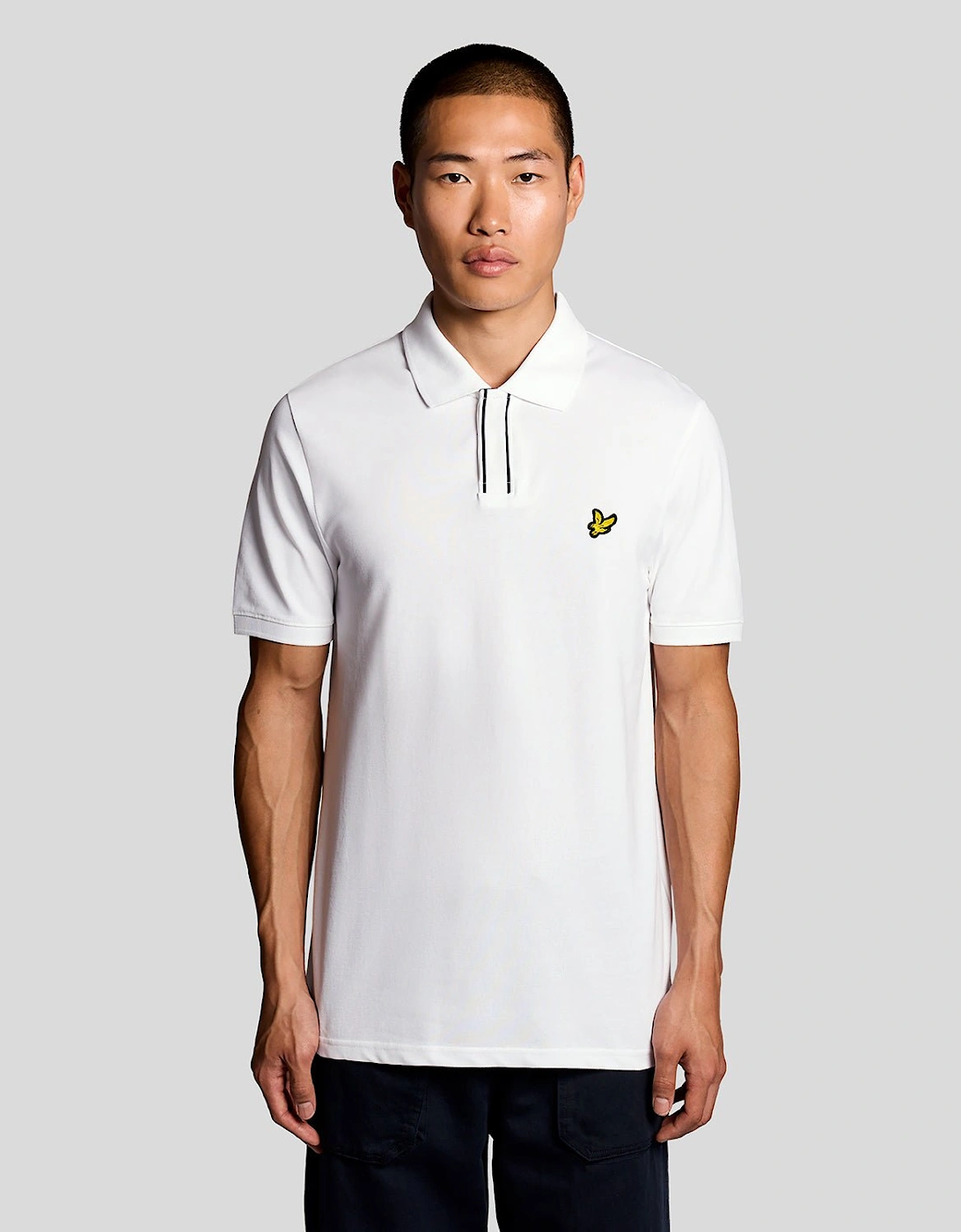 Lyle And Scott Men's Placket Tipped Polo Shirt  36 S