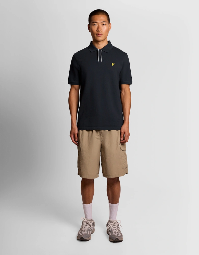 Placket Tipped Polo Shirt