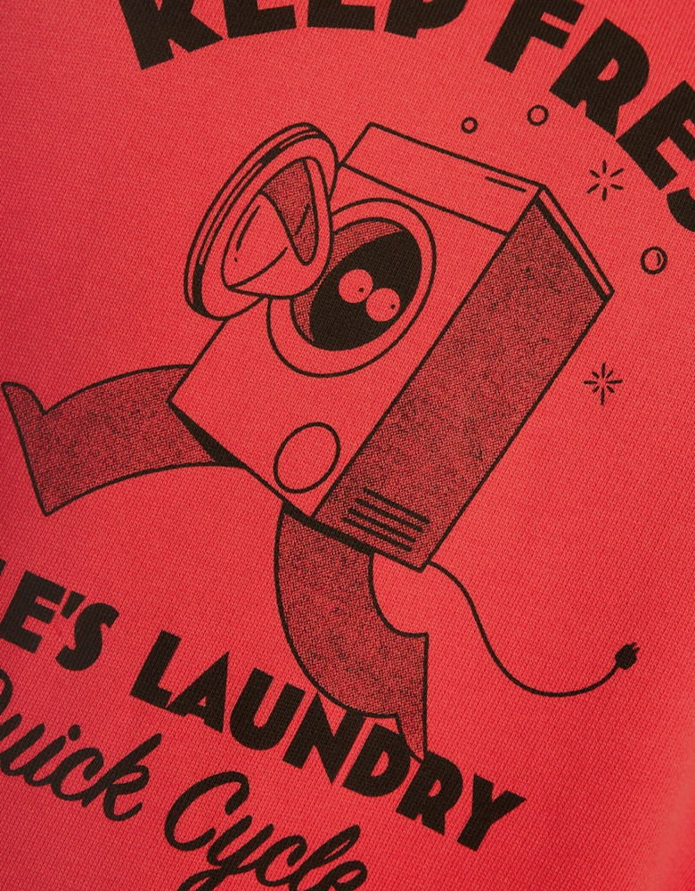 Chest Print Graphic Sweatshirt